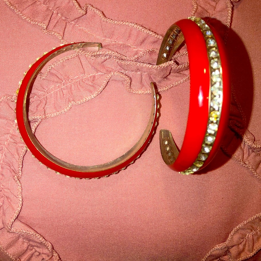 Red earrings